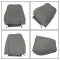 4pcs Seat Cover Front Bottom Top Leather Gray Replacement For 2011-2016 F250 F350 F450 F550 Laria