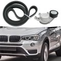 Drive Belt Tensioner And Ribbed V Kit 11287618848 For Bmw 228i 2014 2016 X3 2013 2017 320i 328i 428i 528i X1 X4 Z4 Replaces