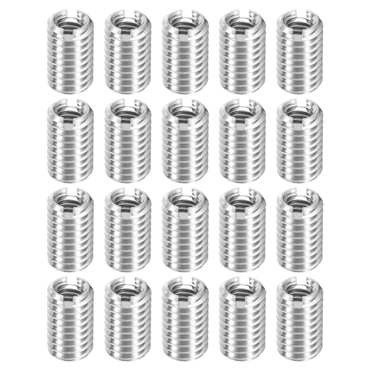 30pcs Threaded Insert M4-0 7x10 M6-1x10 Stainless Steel 303 Screw Sleeves Thread Repair Inserts For Mechanical Equipment