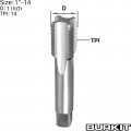 1 In 14 Unf Straight Flute Thread Tap Right Hand M2 High Speed Steel For Cutting And Repairingternal Threads In Metal Materials