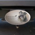 Schnauzer Dog Breed Oval Tow Trailer Hitch Cover Plug Insert