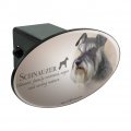 Schnauzer Dog Breed Oval Tow Trailer Hitch Cover Plug Insert