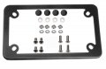 Lfparts Black Motorcycle Stainless Steel License Plate Frame 