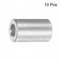 Uxcell 10pcs Aluminum Spacer 5mm Bore 10mm Od 20mm Length Screw Standoff Bushing Plain Finish Round For M5 Screws Bolts And
