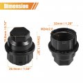 Uxcell 6 Pcs Wheel Lug Nut Covers No 15646250 For Chevrolet Blazer 1992-1994 C1500 C2500 Truck Cap M24x2 0 Black Anti Scratch