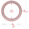 Caltric Clutch Friction Plates Compatible With Suzuki Gs1000 1980-1981 Gs1100 1980-1983 Gs1150 1984 1985 1986