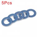 X Autohaux 5pcs M12 Blue Oil Drain Plug Gaskets Replacement For Toyota 90430-12031