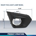 Pit66 Front Fog Light Bezel W Chrome Cover Trim Passenger Side For Subaru Impreza 2012-2014 57731fj020