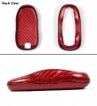 Cuztom Tuning Premium Real Red Carbon Fiber Key Case Cover Fits For 2012-2018 Tesla Model S Fob Remote