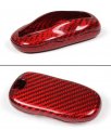 Cuztom Tuning Premium Real Red Carbon Fiber Key Case Cover Fits For 2012-2018 Tesla Model S Fob Remote