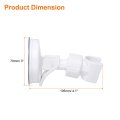 Shower Head Holder Suction Cup Handheld Removable Showerhead And Wall Mounted Bracket White
