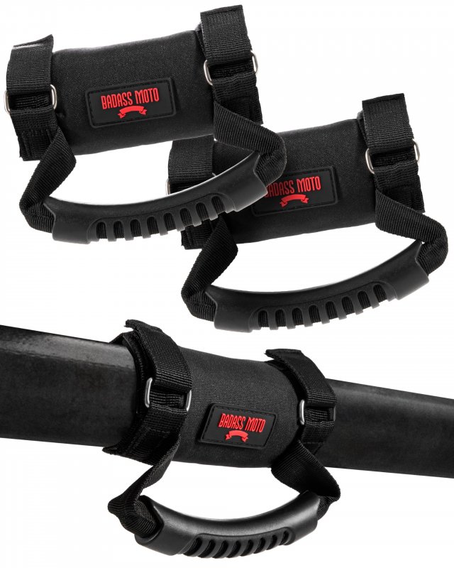 Utv Grab Handles For Atv And Sxs Roll Bars 2 Pack Grips 1 5 To 75 In Round Cages Fits Polaris Rzr Honda Talon Kawasaki Mule