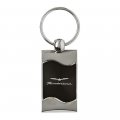 Au-tomotive Gold Spun Brushed Metal Key Ring For Ford Thunderbird Black