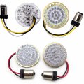 Httmt- Bullet Front 1157 Rear 1156 Led Turn Signal Light Inserts Compatible With H-d P N Tghd-tsl01-2 04r-2