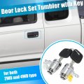 X Autohaux 1 Pair Door Lock Cylinder Set Kit With 2 Keys For Toyota Tacoma 1995-2004 Dl-107 Dl108r Front Driver And Passenger