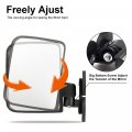 G-plus 2pcs Magnetic Side Mirror Tractor Left Right 114lb Rated Magnet Rubber Coated Mirrors For Compact Tractors Full Size