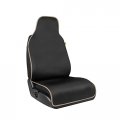 Waterproof Neoprene Front Car Seat Cover Universal Fit For Cars Trucks And Suvs 1 Piece With Beige Trim Airbags Armrests 