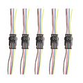 Highrock 5 Kit 4 Pin Way Car Waterproof Electrical Connector Plug With Wire Awg Marine