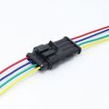 Highrock 5 Kit 4 Pin Way Car Waterproof Electrical Connector Plug With Wire Awg Marine