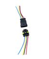 Highrock 5 Kit 4 Pin Way Car Waterproof Electrical Connector Plug With Wire Awg Marine 