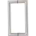 Rockwell Security 8 Inch Center To Mitered Corner Back Shower Door Handle In Brushed Nickel Finish 