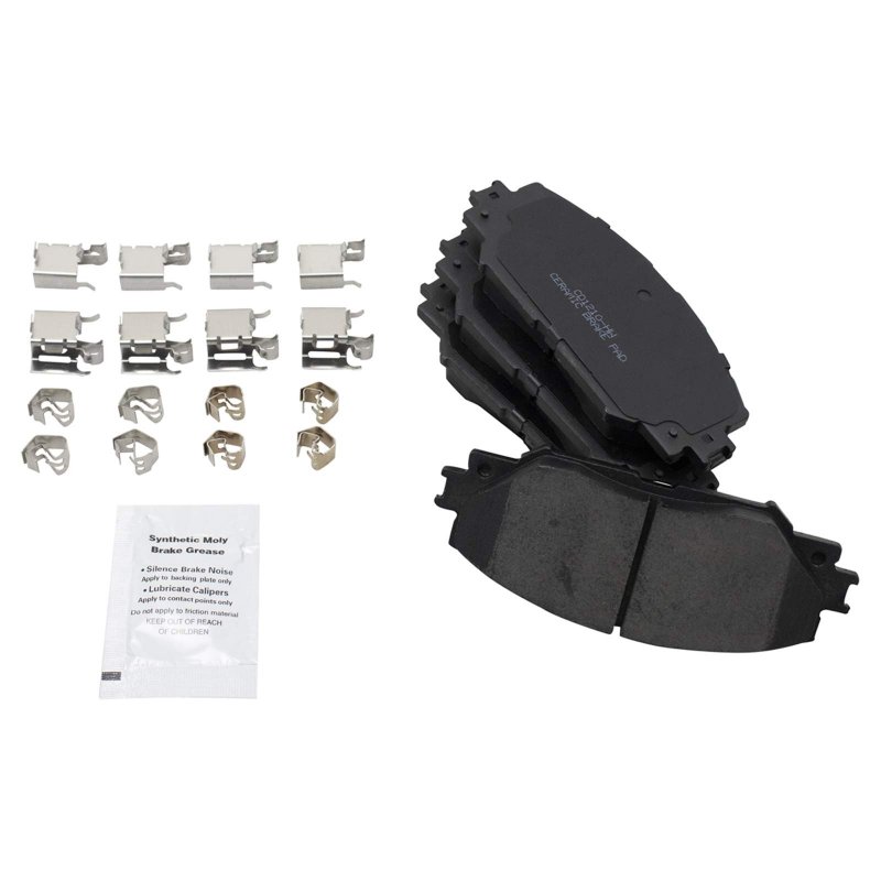 Trq Front Ceramic Brake Pad Rotor Kit W Chemicals For Corolla Matrix Vibe Xd