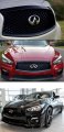 Fits For 2014-2017 Infiniti Q50 High Glossy Black Out Front Hood Upper Grill Grille Replacement