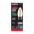 Satco 6pk 5 5w B11 Led 4000k Medium Base Dimmable 60w Equiv