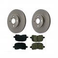 A-partrix Front Disc Brake Pads And Rotors Kit Fits Toyota Corolla Chevrolet Prizm 1998 1999 2000 