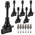 Ignition Coil Packs Spark Plug Fit For 2003 2004 2005 2006 2007 2008 Infiniti G35 Fx35 M35 Nissan 350z Uf401 Set Of 6