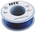 Nte Electronics Whs22-06-25 Hook Up Wire Solid Type 22 Gauge 25 Length 300v Blue 