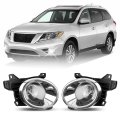 Front Bumper Fog Light Assembly Kit For Nissan Pathfinder 2013 2014 2015 2016 Halogen Lamps With Wiring Harness And Frames 