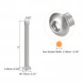 Uxcell 8-32x2 Button Head Socket Cap Screws 20pcs 304 Stainless Steel Fasteners Hex Bolts Full Thread Drive