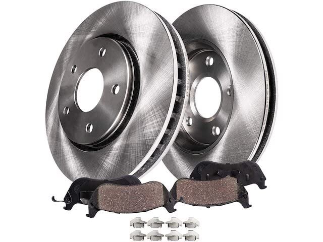 Front Ceramic Brake Pad And Disc Rotor Kit 4 Piece For 2017 2020 Hyundai Elantra 1 4l 2 0l