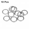 X Autohaux 10pcs M14 Oil Drain Plug Gasket For Mitsubishi Lancer Outlander Eclipse Md050317