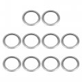 X Autohaux 10pcs M14 Oil Drain Plug Gasket For Mitsubishi Lancer Outlander Eclipse Md050317