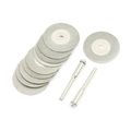 1 2 Outer Diameter 3mm Inner Dia Gray Diamond Grinding Wheel 10pcs 