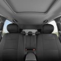 Polypro Car Seat Covers Full Set In Solid Black Universal Fit For Auto Truck Van Suv Front And Rear Split Bench Protectors