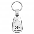 Au-tomotive Gold Tear Drop Key Chain For Toyota Corolla Chrome