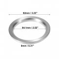 X Autohaux 4pcs Od 82mm To Id 64 1mm Aluminum Alloy Car Hub Centric Rings Wheel Bore Center Spacer