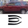 Viogi 4pcs Dark Smoke Outside Mount Style Sun Rain Guard Vent Shade Window Visors Da-94459 