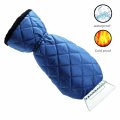 Zfzoo Ice Scraper Mitt Windshield Snow Scrapers With Waterproof Remover Glove Lined Of Qualited Fleece For Car 1 Pack Blue