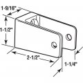 Sentry Supply 656-6428 U-bracket For 1-1 4 In Panels Zinc Alloy Chrome Plated With Fasteners Single Pack