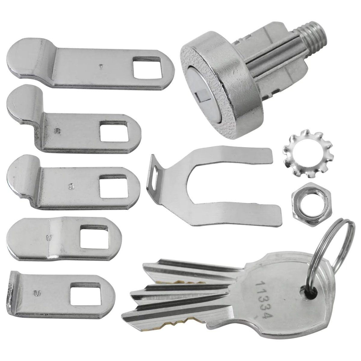 Mailbox Lock With Key Fit For L-1172c Nickel Finish
