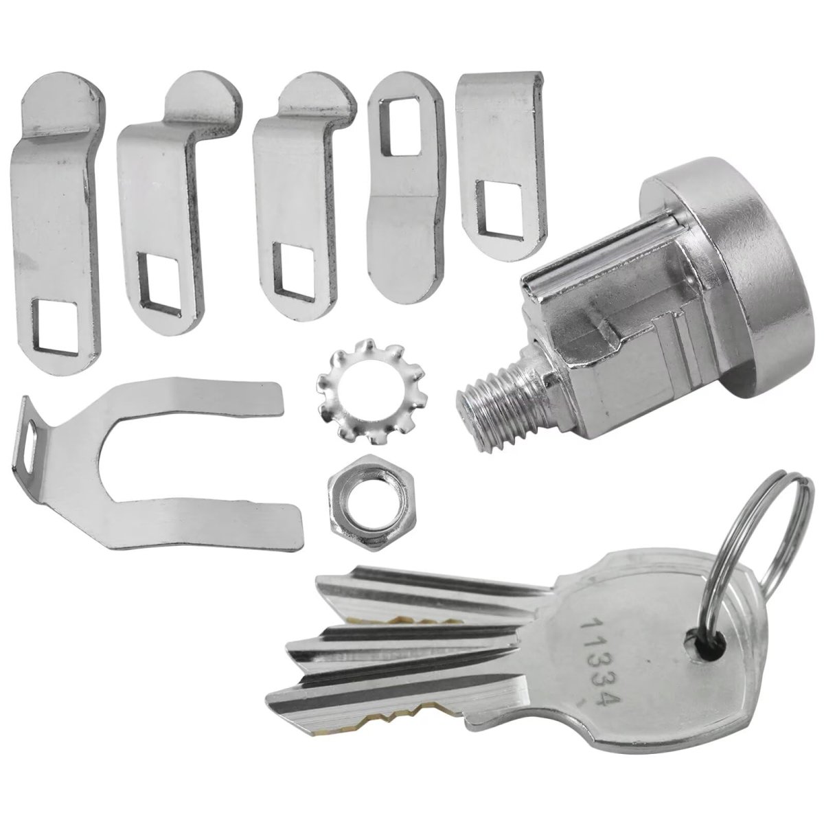 Mailbox Lock With Key Fit For L-1172c Nickel Finish