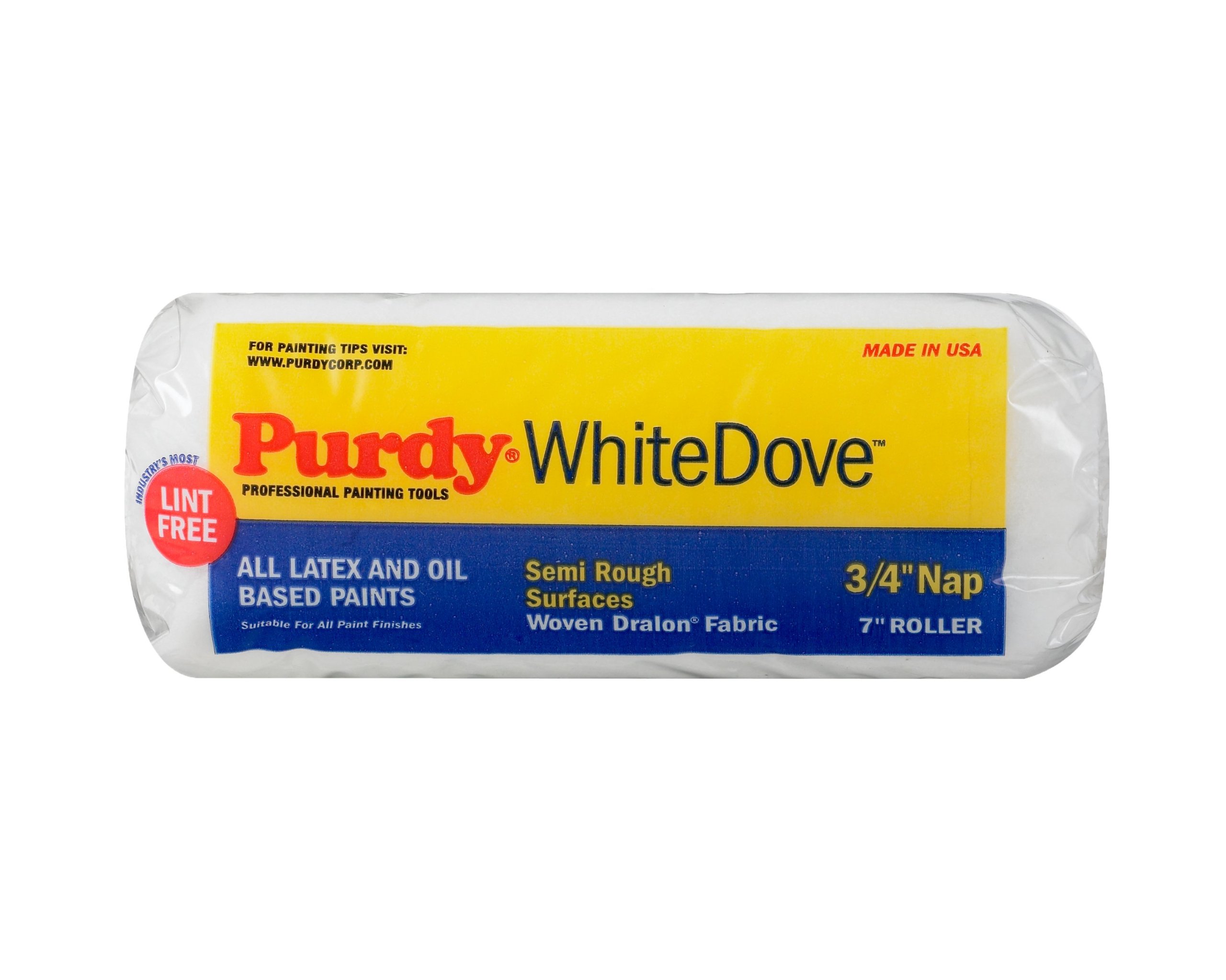 Purdy 140672074 White Dove Roller Cover 7 Inch X 3 4 Nap