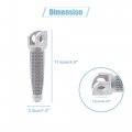 Uxcell 1 Pair 12mm Aluminium Alloy Motorcycle Footrest Footpeg Foot Rest Peg Bike Bicycle Cycling Silver Tone For Kawasaki