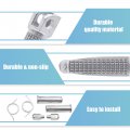 Uxcell 1 Pair 12mm Aluminium Alloy Motorcycle Footrest Footpeg Foot Rest Peg Bike Bicycle Cycling Silver Tone For Kawasaki