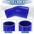 X Autohaux 1 Set 45 Degree 3 5 Inch To 4 0 Id 4ply Car Elbow Reducer Silicone Hose Coupler Intercooler Tube Intake Piping With