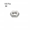Uxcell Hex Nuts 8 -32 Coarse Thread Hexagon Nut Stainless Steel 304 Pack Of 100